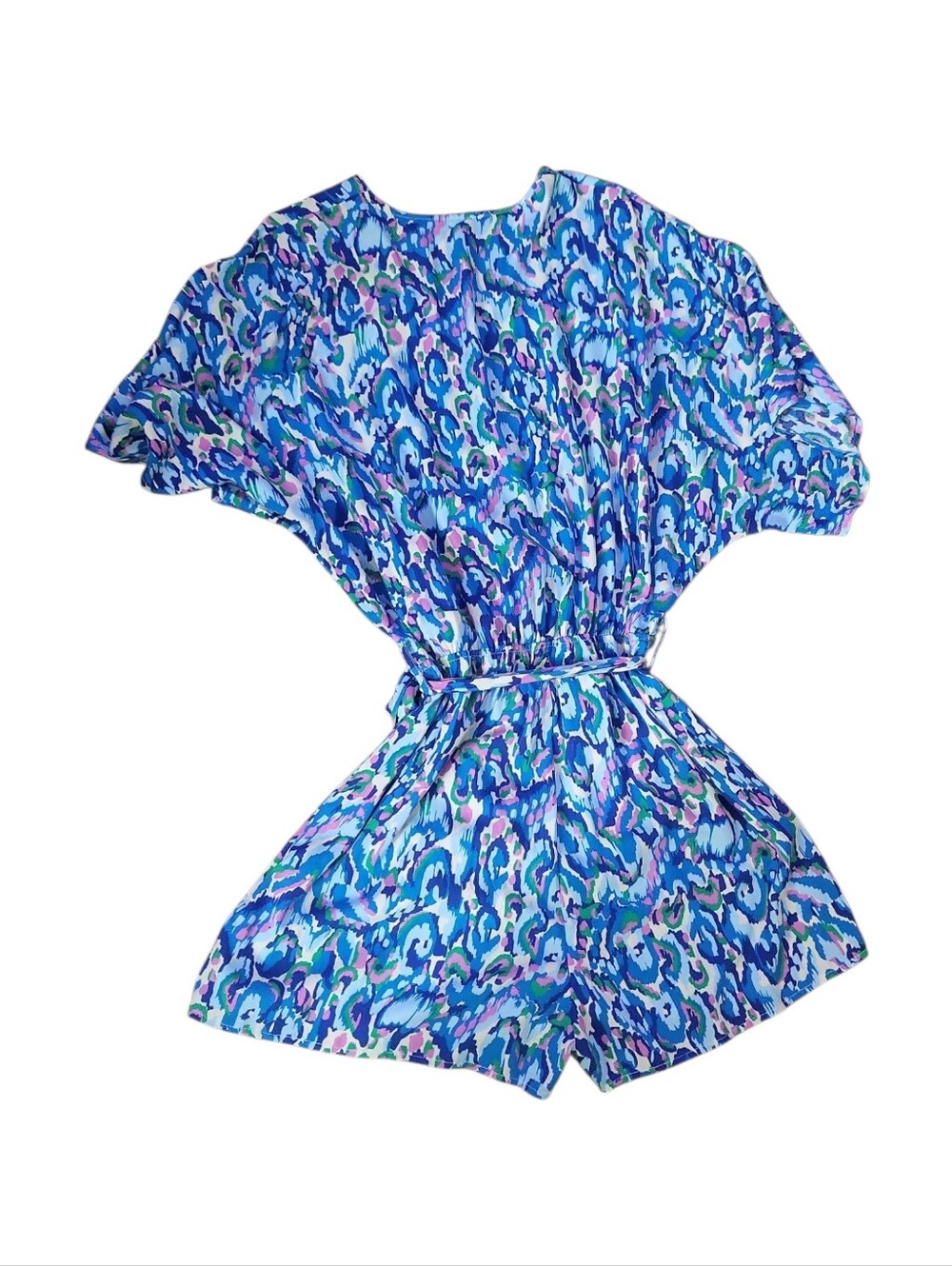 NWT Cupshe Multicolor One Piece Romper Shorts Size S Resort Vacation Travel - Picture 8 of 8